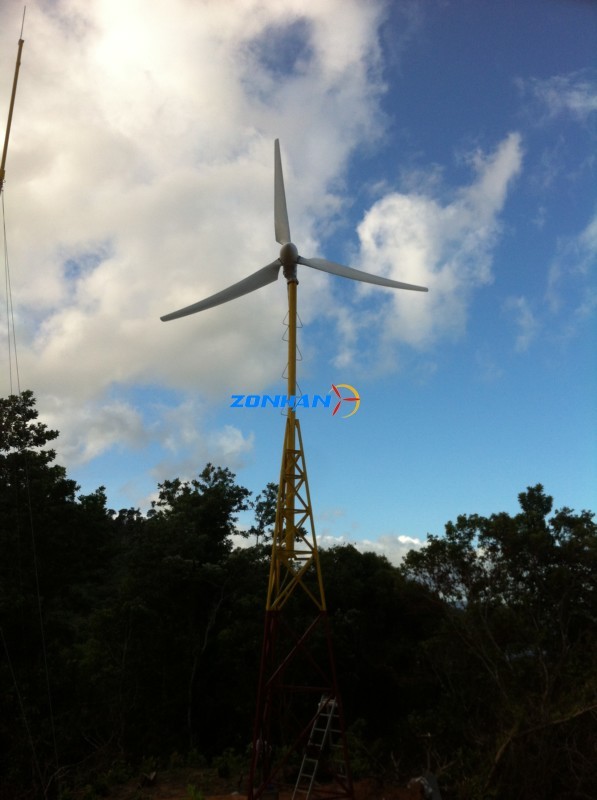 10kw wind solar hybrid system is installed in Philippines