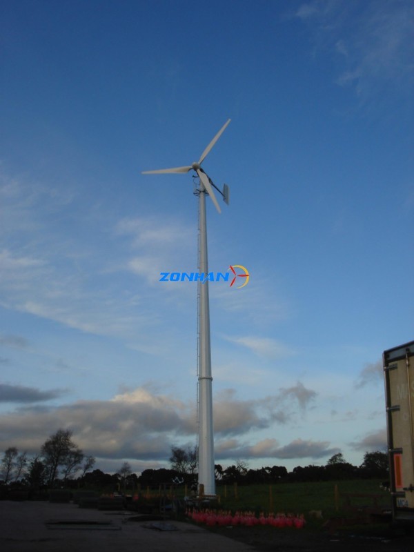 20kw wind turbine is installed in UK