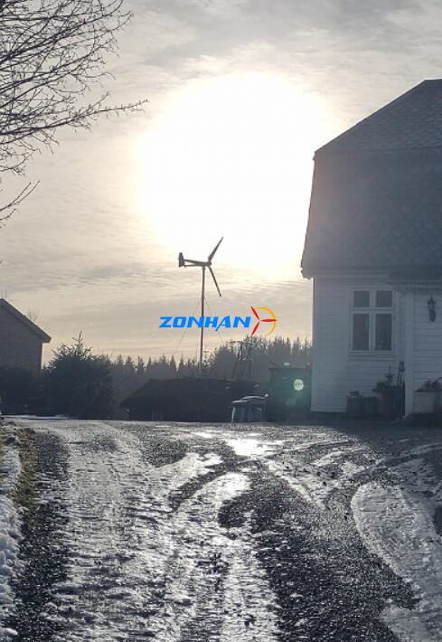 3kw wind turbine is installed in Norway - 230306